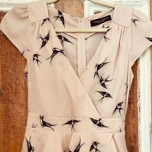 Dorothy Perkins Swallow Dress UK Sz 10, US Sz 6